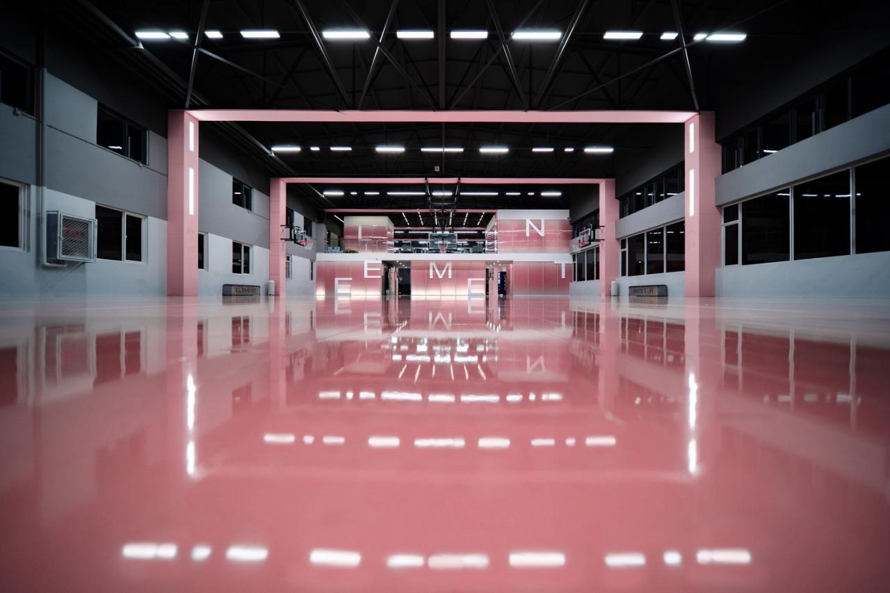 BIM建筑|少女心篮球馆：元素体育篮球馆橄榄树店 ，昆明 / 平介设计