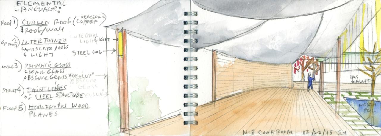 BIM建筑|普林斯顿高等研究院鲁宾斯坦公共活动室 / 斯蒂文·霍尔建筑事务所