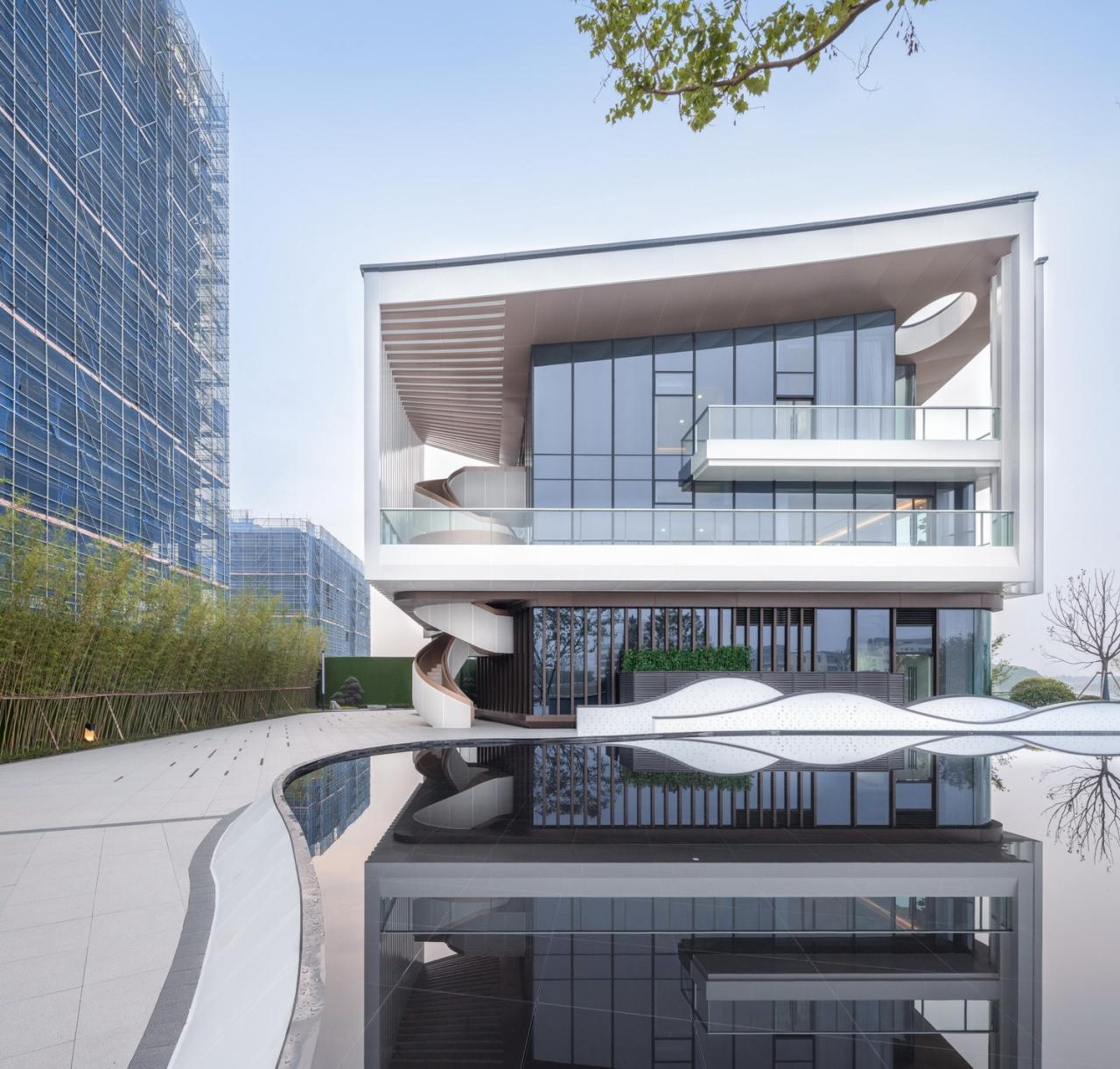 BIM建筑|长三角科大亨芯研究院：在长三角“原点”打造江南水乡式特色产业园 / 三益建筑