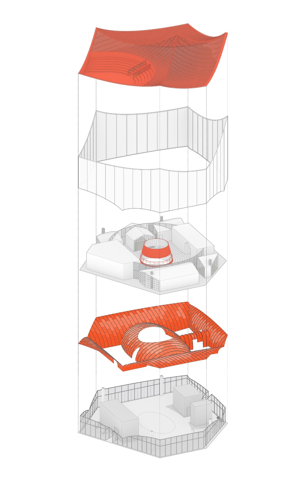 BIM建筑|飞翔的红山 / Wutopia Lab