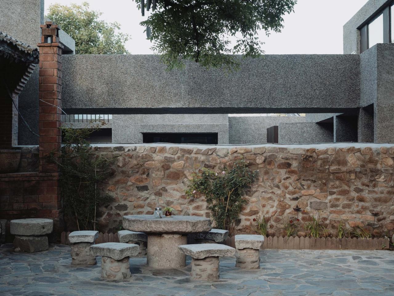 BIM建筑|一山间慢院：长城下的桥 / 叙事空间建筑事务所