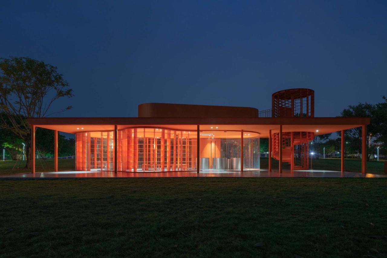 BIM建筑|深圳坪山中心公园大草坪城市书房 / 厘米制造