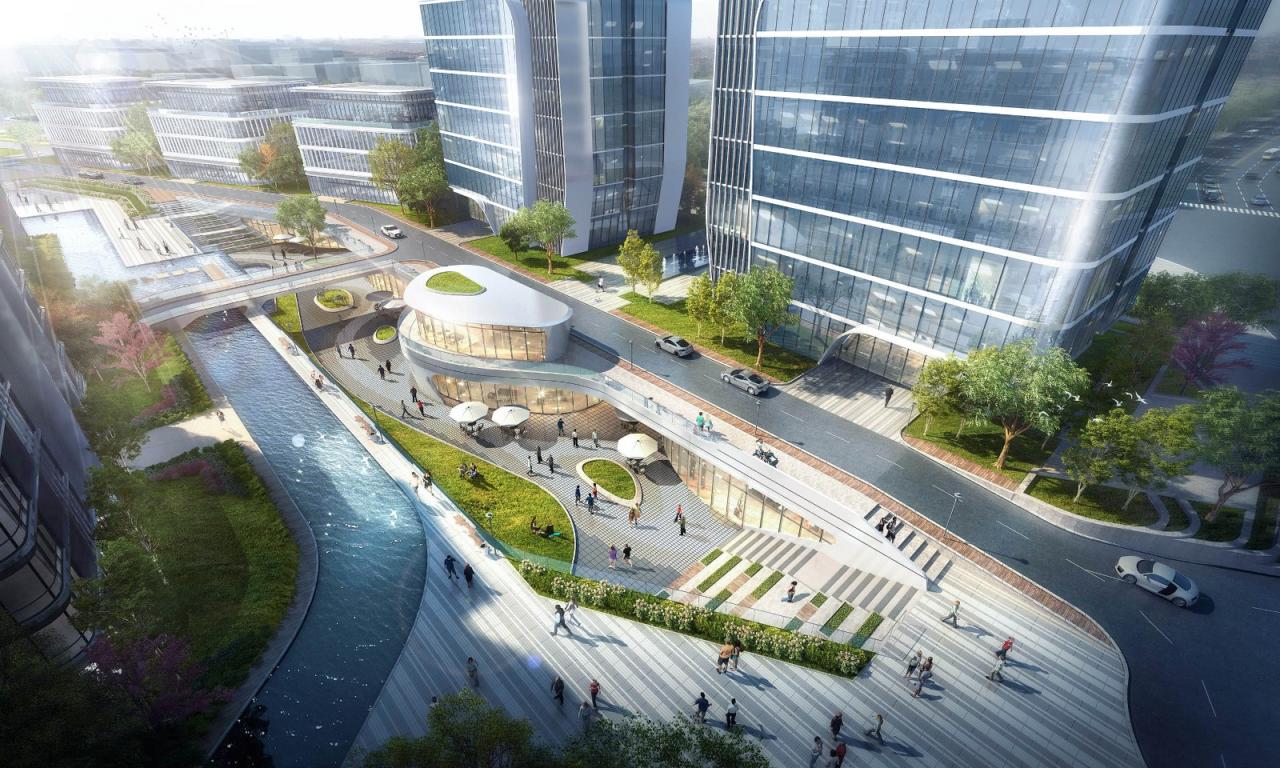 BIM建筑|长三角科大亨芯研究院：在长三角“原点”打造江南水乡式特色产业园 / 三益建筑