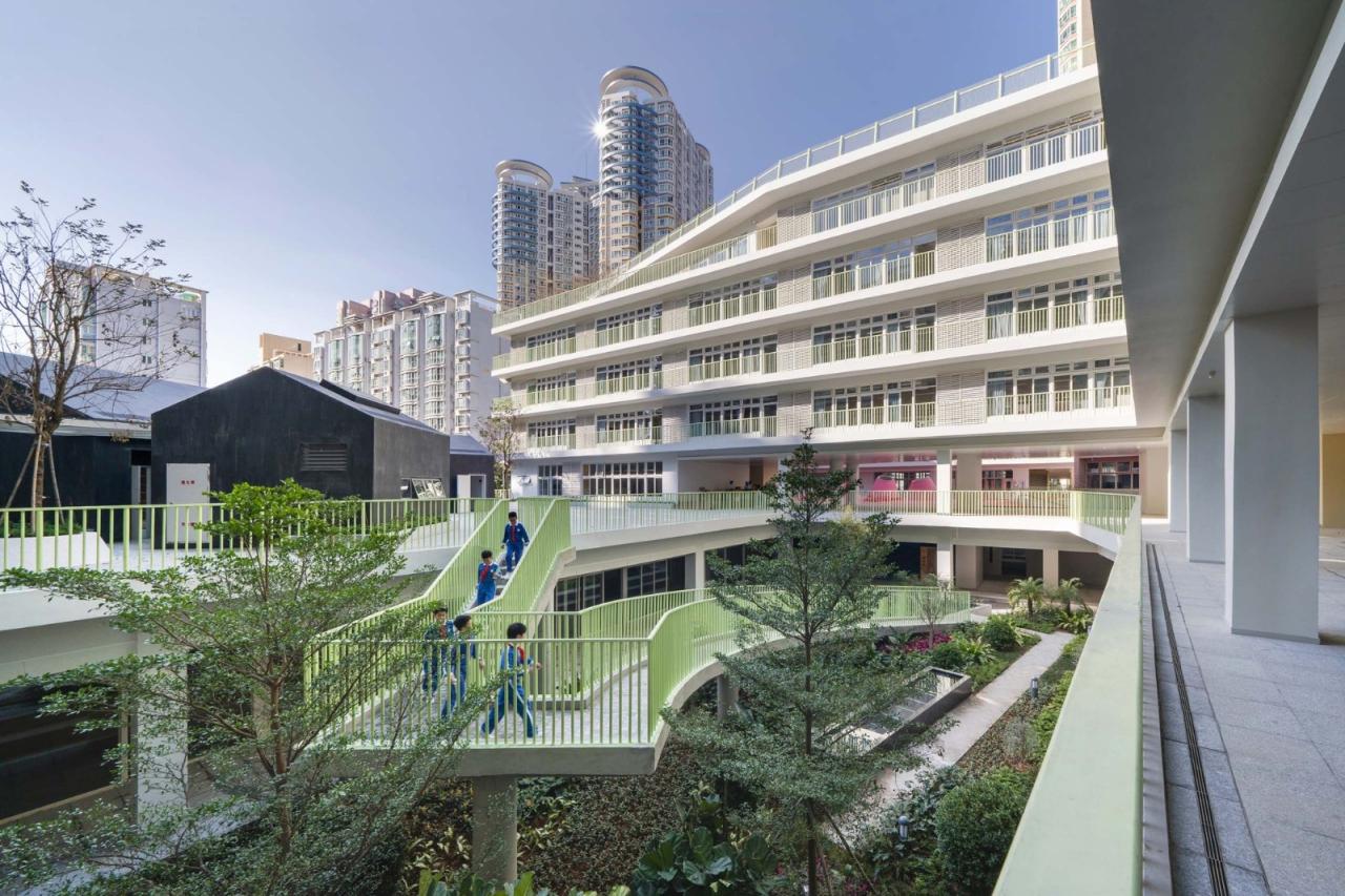 BIM建筑|深圳福田新沙小学 / 一十一建筑
