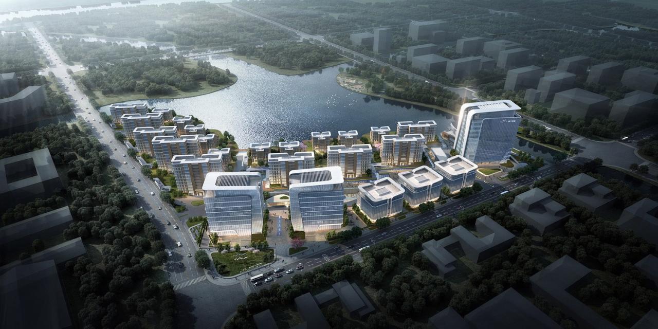 BIM建筑|长三角科大亨芯研究院：在长三角“原点”打造江南水乡式特色产业园 / 三益建筑