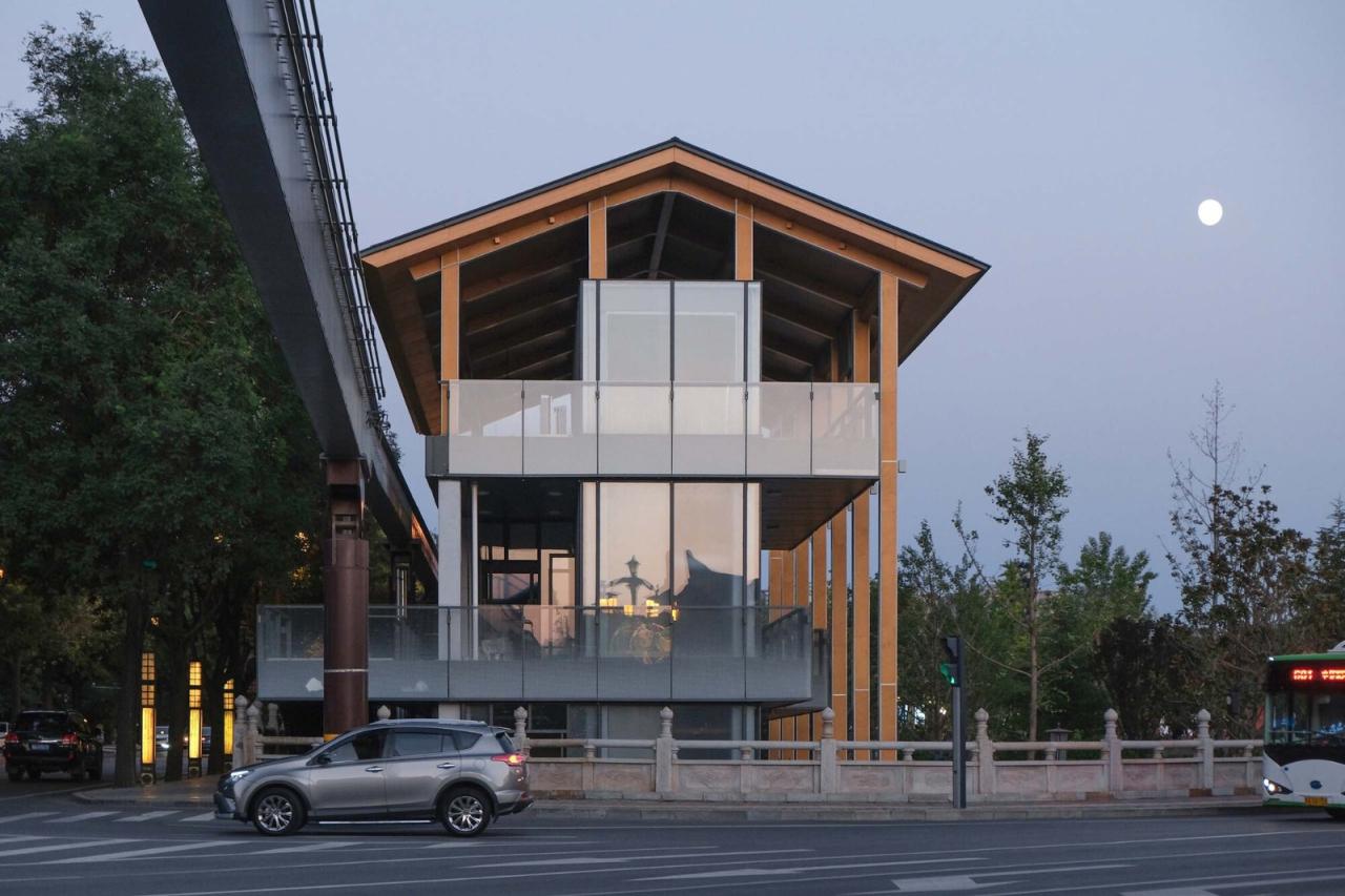 BIM建筑|曲江旅游观光轻轨站点改造提升 / 上海秉仁建筑师事务所