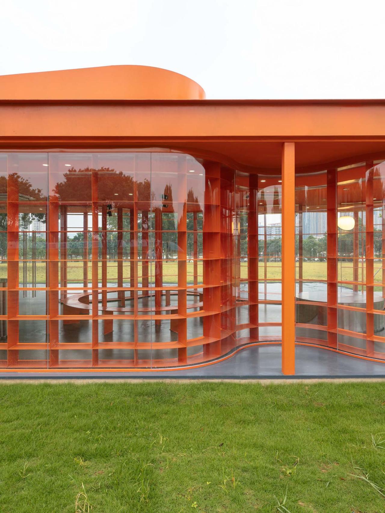 BIM建筑|深圳坪山中心公园大草坪城市书房 / 厘米制造