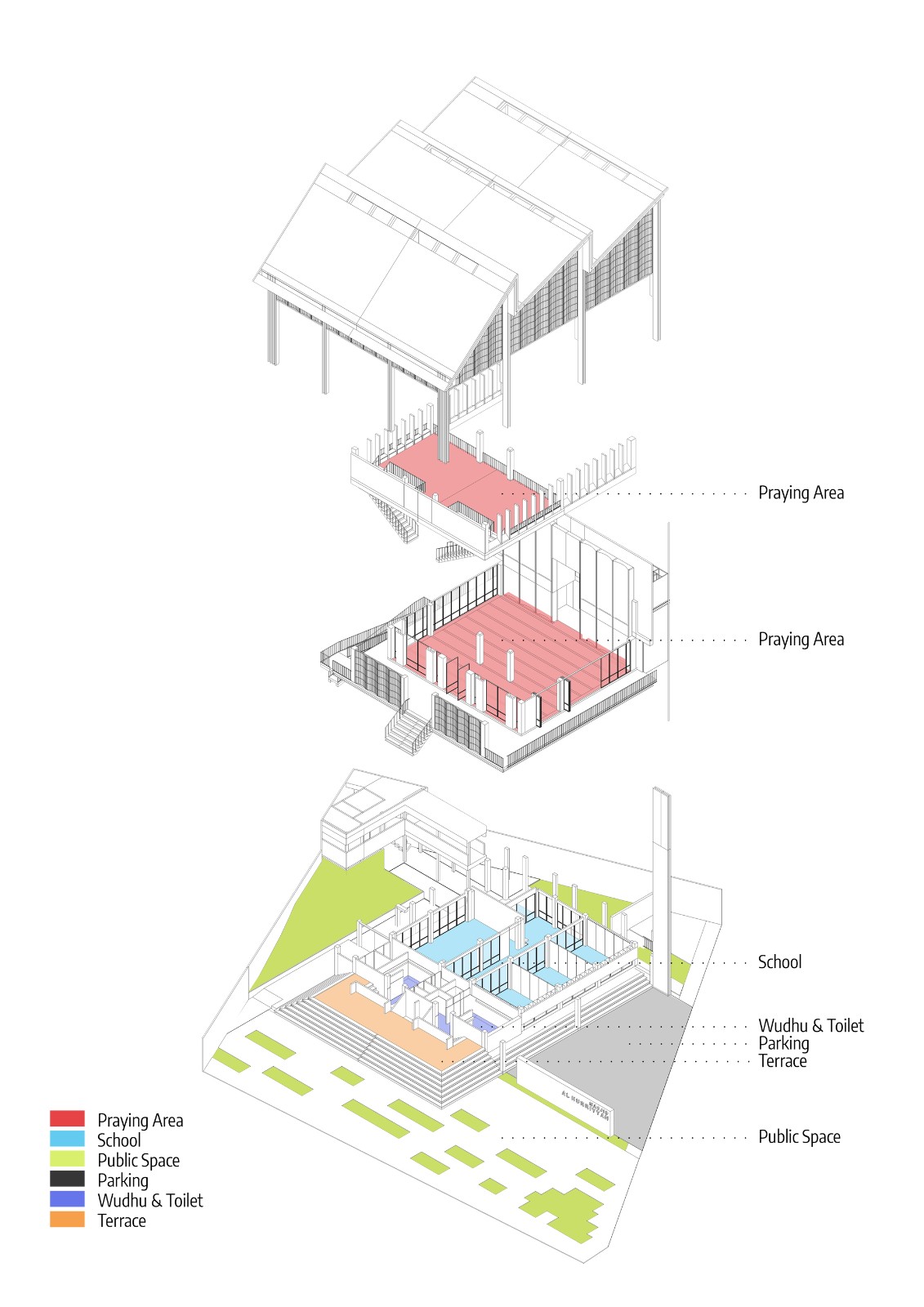 BIM建筑|被动式设计，Jami’Al-Hurriyah 清真寺 / AGo Architects