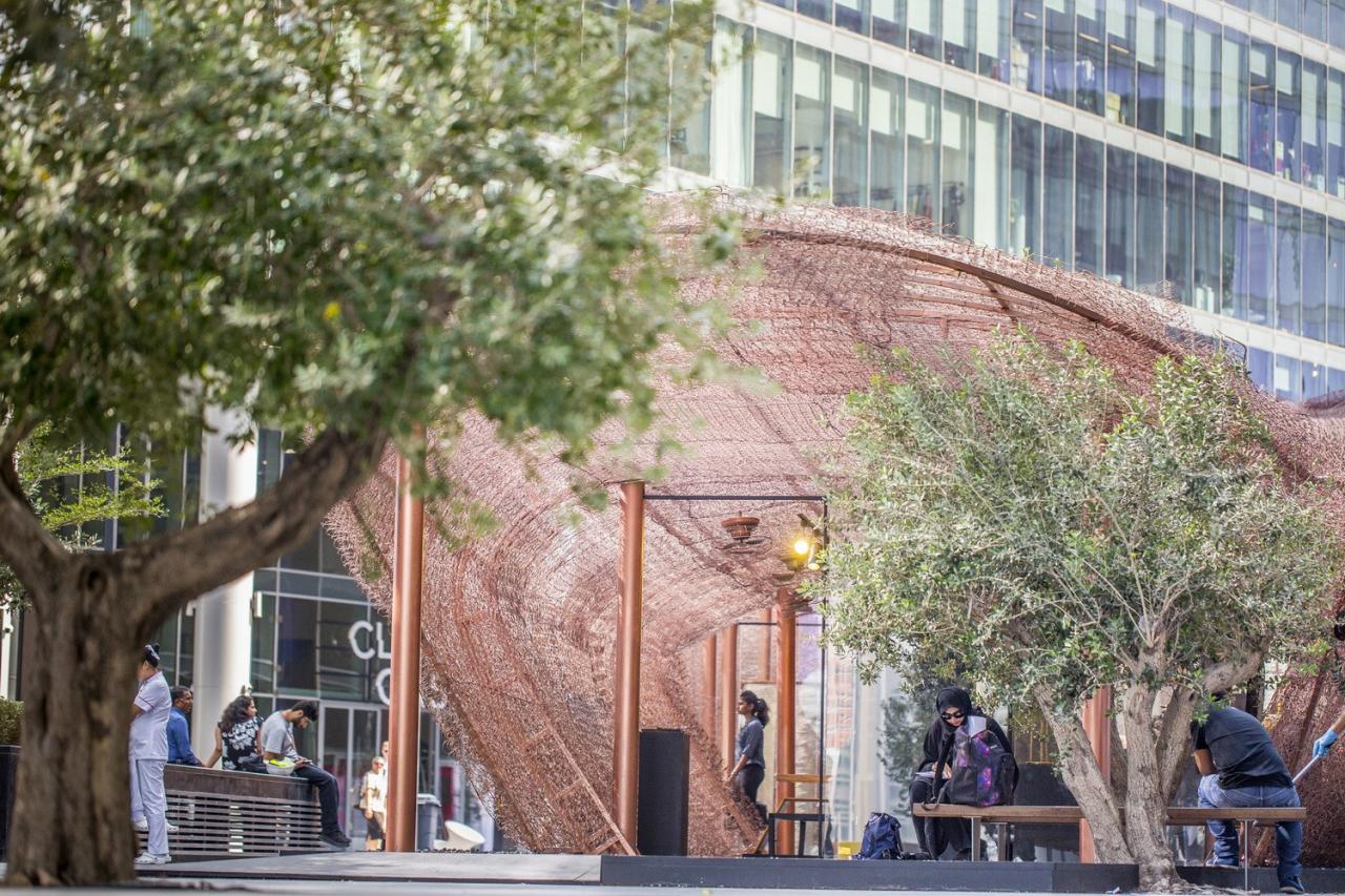 BIM建筑|Abwab 2017：从可回收床垫弹簧到奢华展馆 / Fahed + Architects