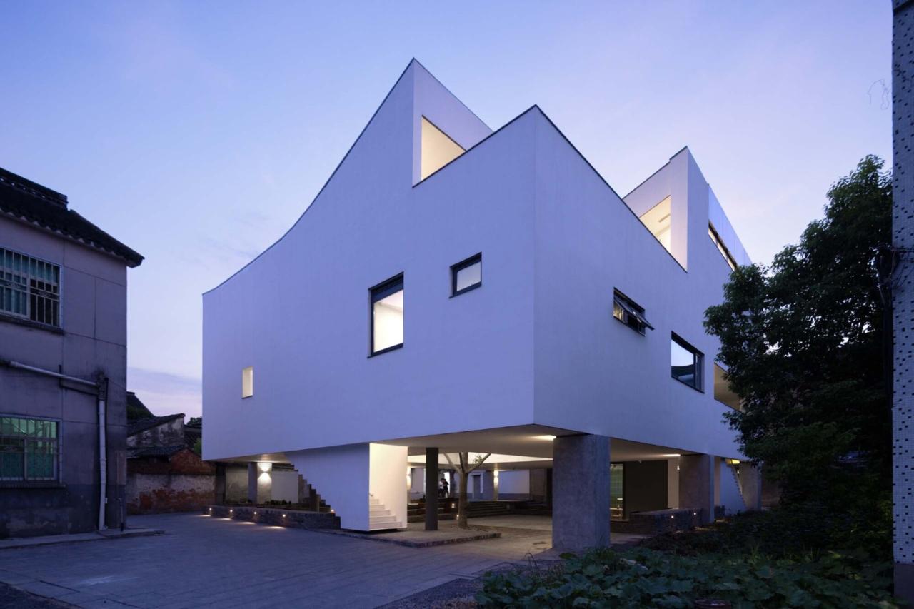 BIM建筑|八坼学镇会客厅 / 得当设计