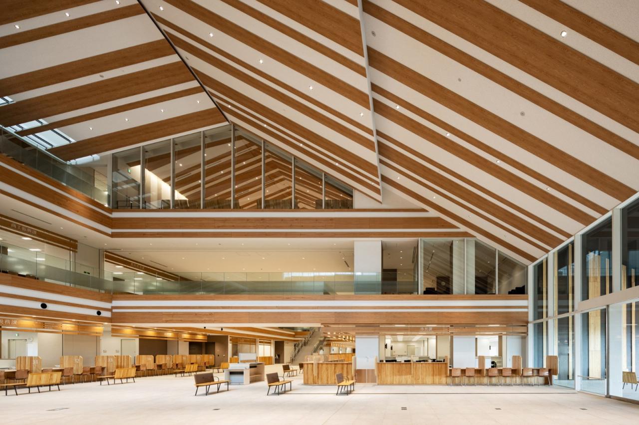 BIM建筑|石垣市政府大楼 / 隈研吾建筑都市设计事务所