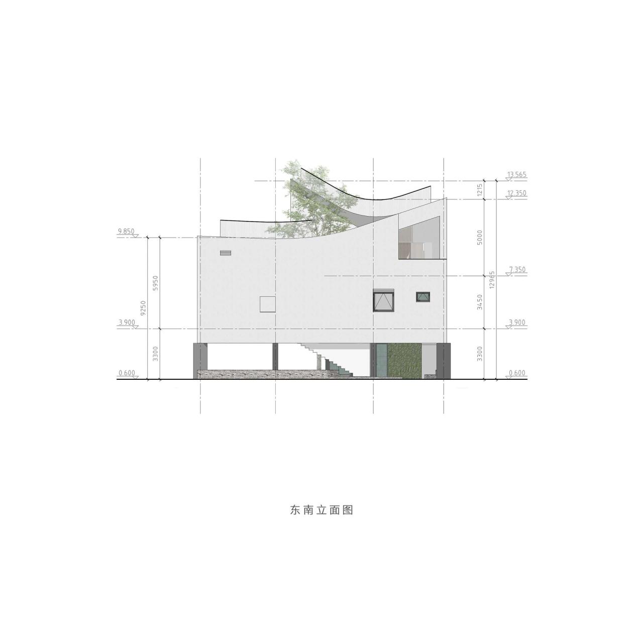 BIM建筑|八坼学镇会客厅 / 得当设计