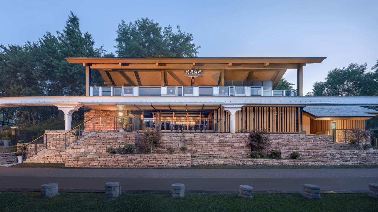 BIM建筑|曲江旅游观光轻轨站点改造提升 / 上海秉仁建筑师事务所