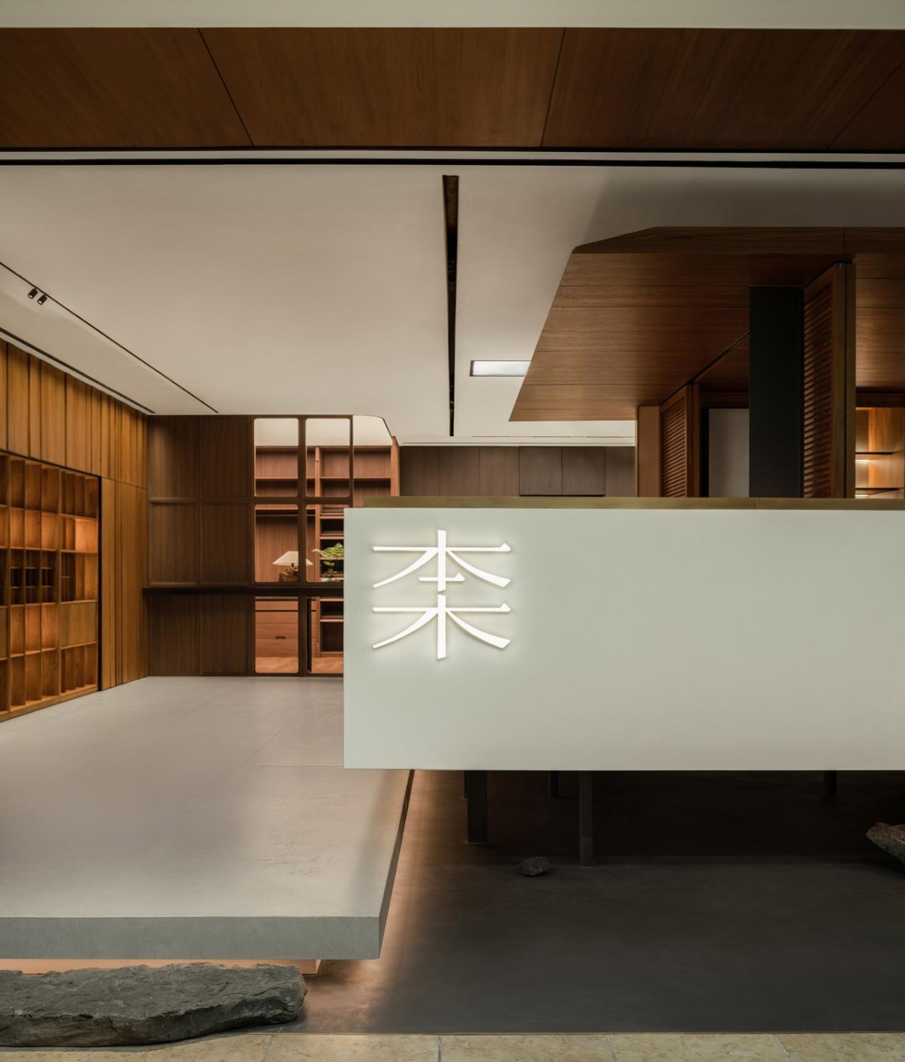 BIM建筑|一种材料与当代建构的情绪平衡：本木展厅 / 蜂鸟设计