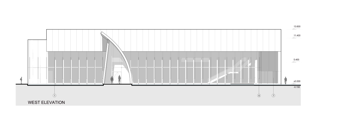 BIM建筑|西安泾河新城崇文郎樾展示中心 / aoe事建组