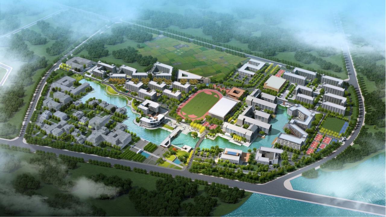 BIM建筑|行山乐水书自华：长江艺术工程职业学院3#教学实训楼 / 湖北建艺风工程设计有限公司