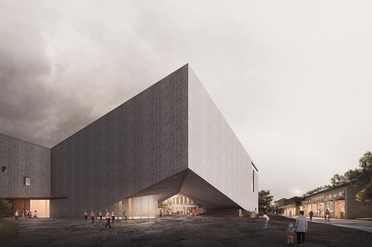 BIM建筑|浙江丽水古堰画乡艺术中心破土动工 / 孟凡浩-line+建筑事务所