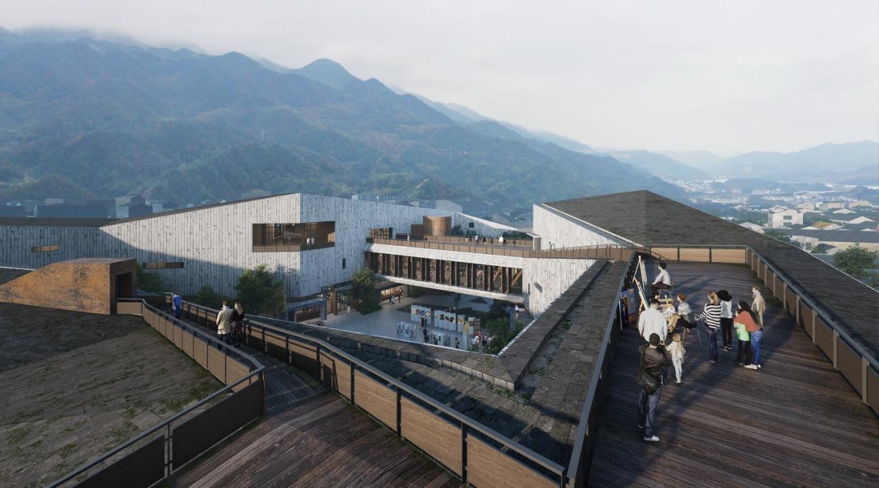 BIM建筑|浙江丽水古堰画乡艺术中心破土动工 / 孟凡浩-line+建筑事务所
