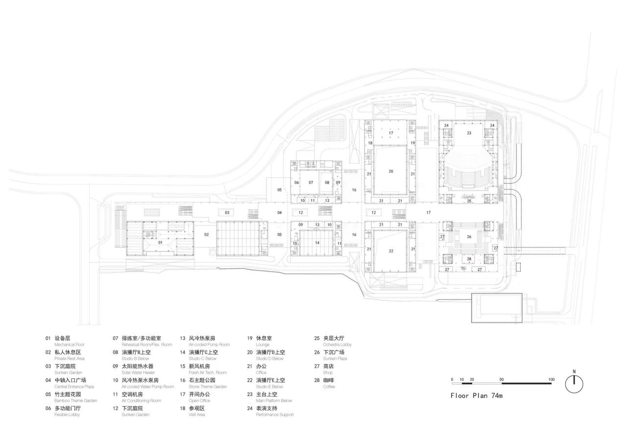 BIM建筑|湖南广播电视台节目生产基地 / HPP 建筑事务所