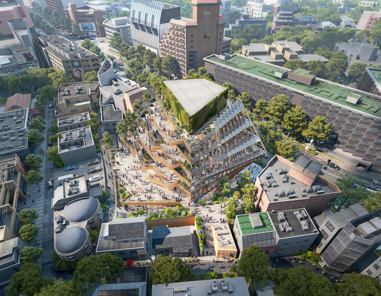 BIM建筑|两面建筑：东京原宿 Harajuku Quest / OMA