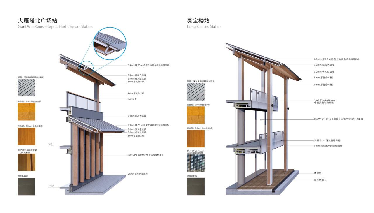 BIM建筑|曲江旅游观光轻轨站点改造提升 / 上海秉仁建筑师事务所