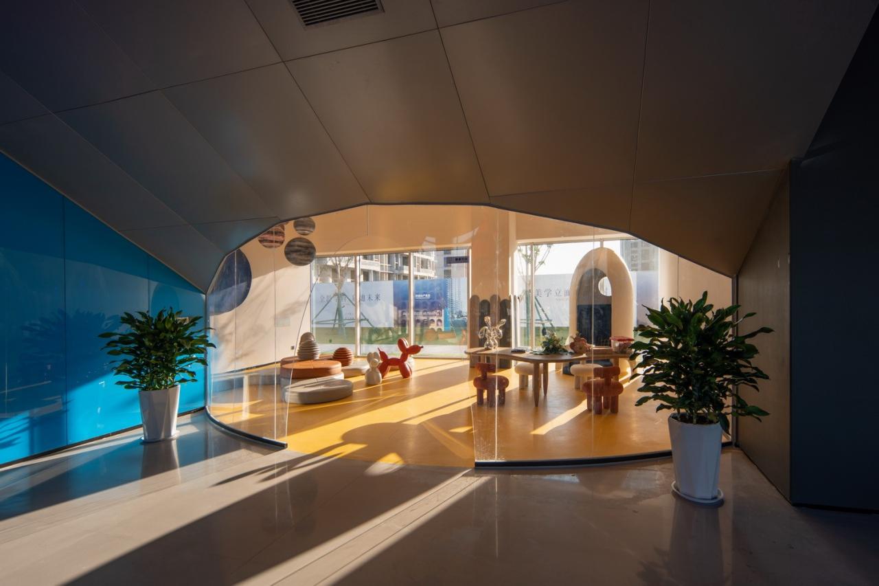 BIM建筑|西安泾河新城崇文郎樾展示中心 / aoe事建组