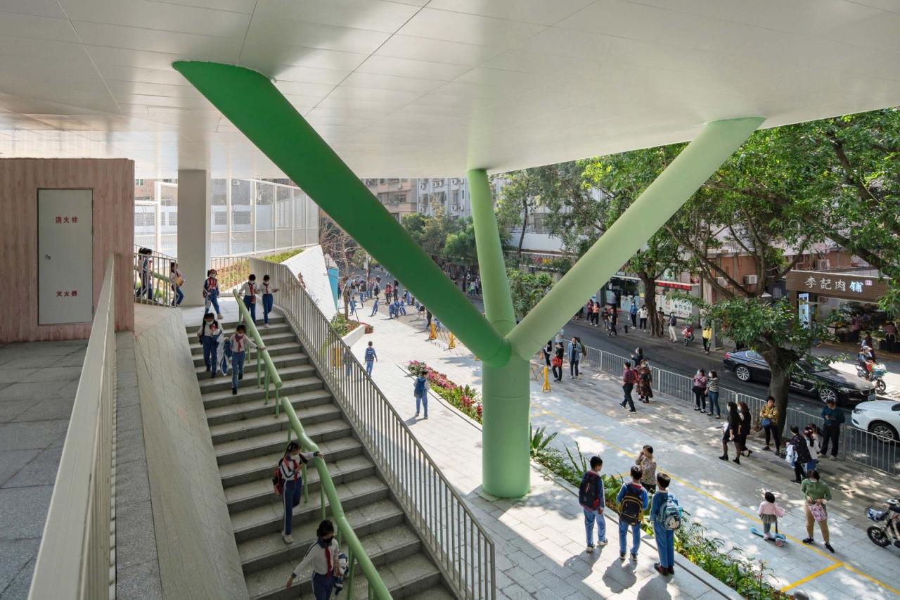 BIM建筑|深圳福田新沙小学 / 一十一建筑