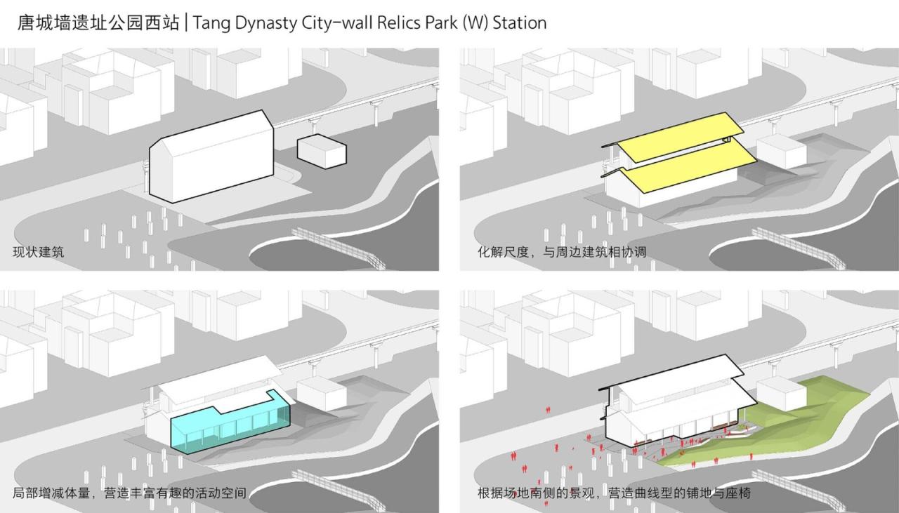 BIM建筑|曲江旅游观光轻轨站点改造提升 / 上海秉仁建筑师事务所