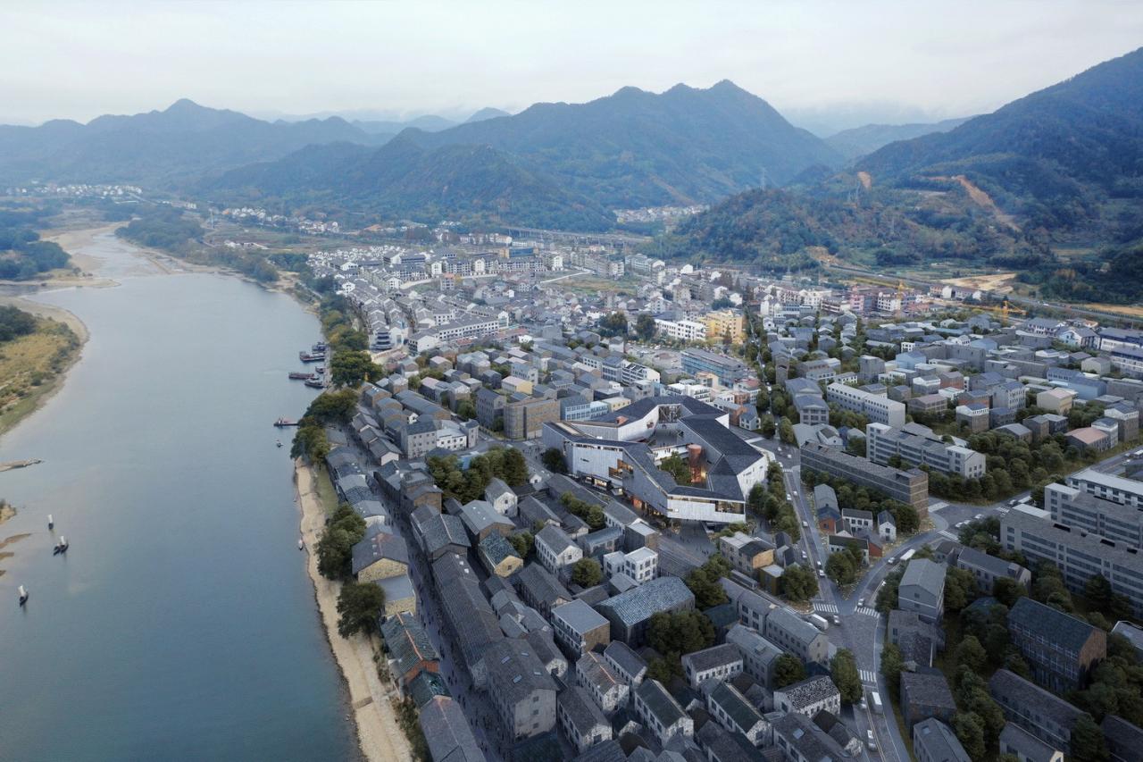 BIM建筑|浙江丽水古堰画乡艺术中心破土动工 / 孟凡浩-line+建筑事务所