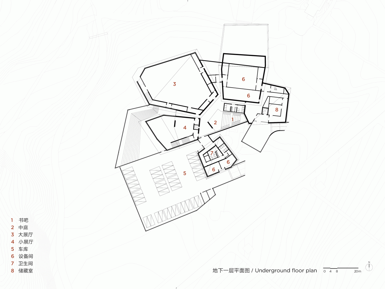 BIM建筑|红色石阵，云南东风韵艺术中心 / 孟凡浩