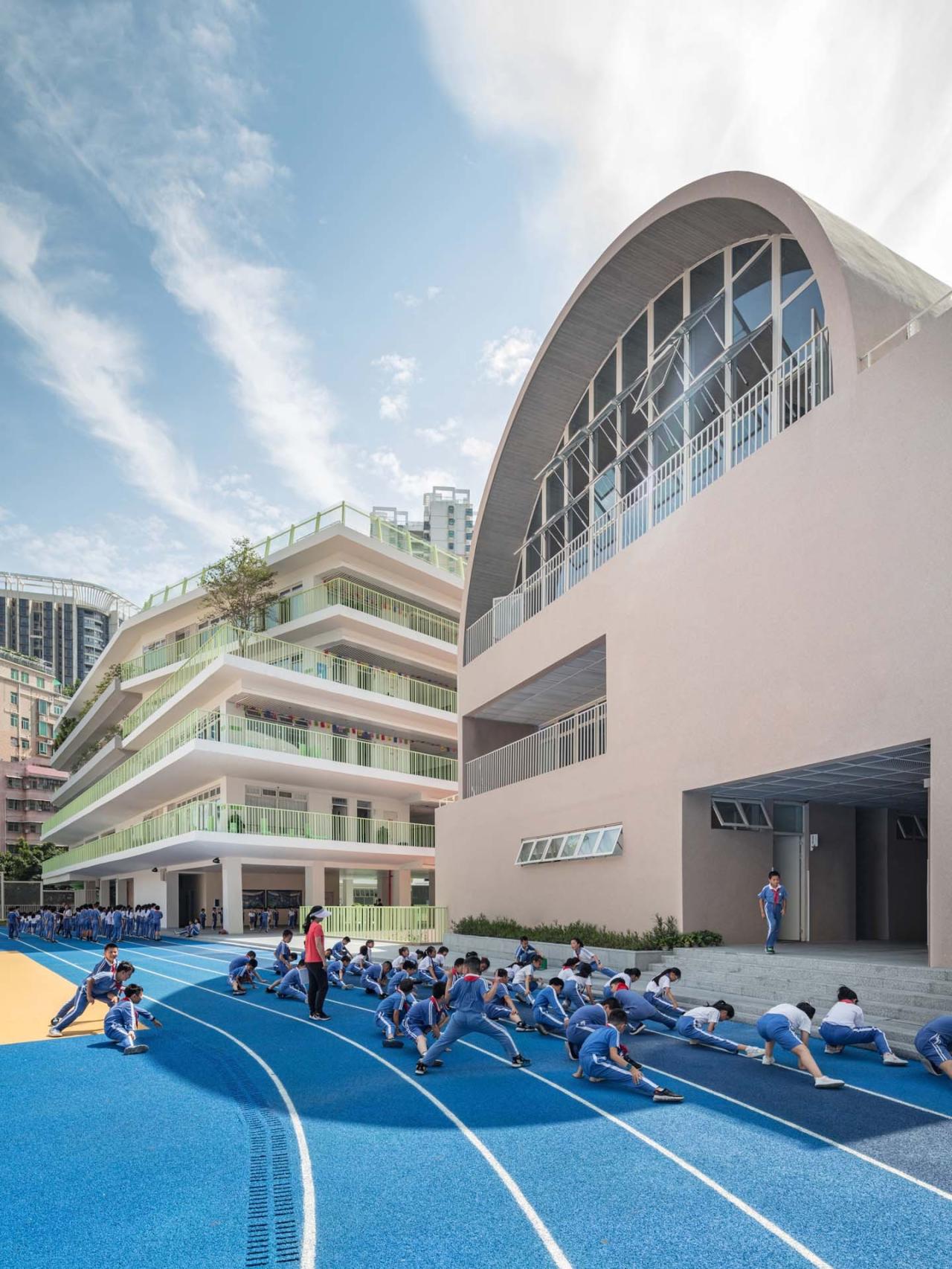 BIM建筑|深圳福田新沙小学 / 一十一建筑