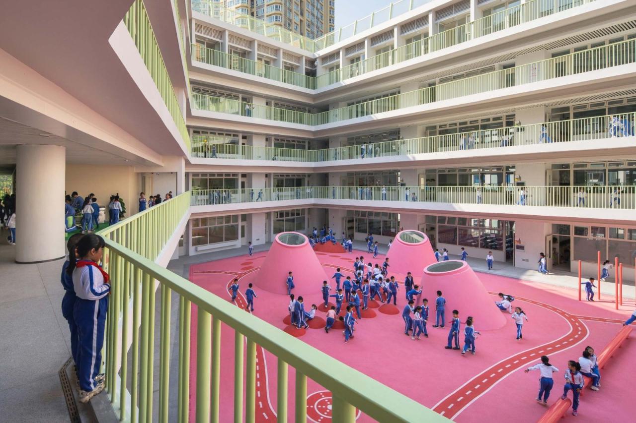 BIM建筑|深圳福田新沙小学 / 一十一建筑