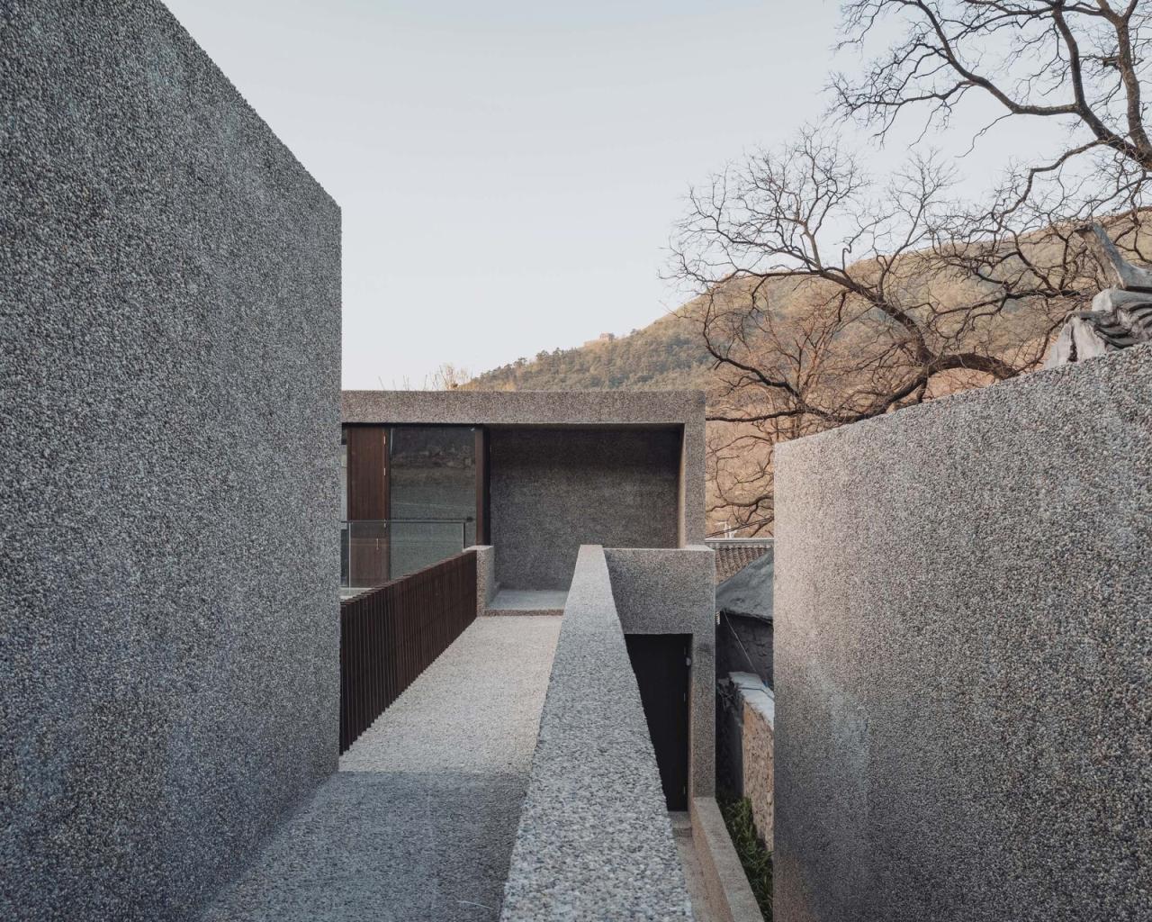 BIM建筑|一山间慢院：长城下的桥 / 叙事空间建筑事务所