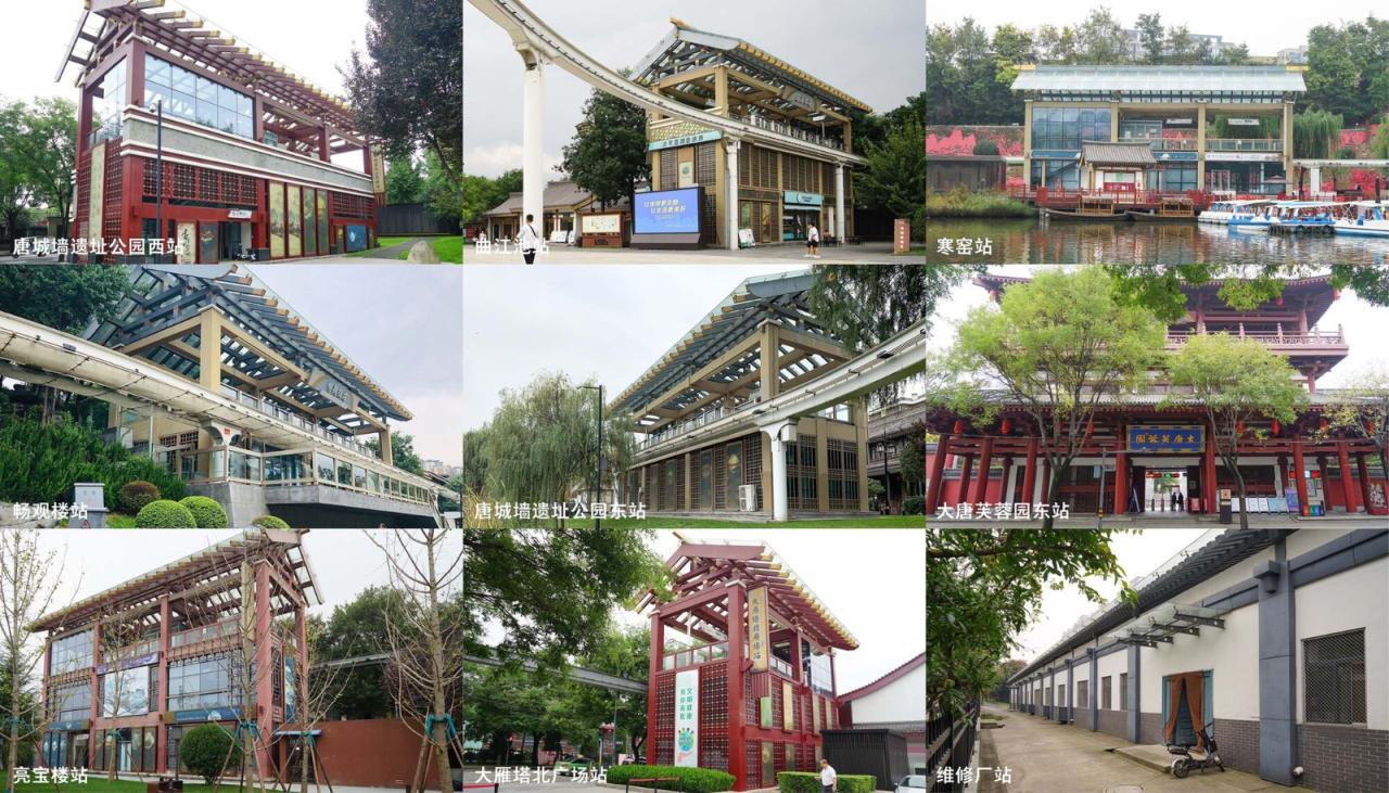 BIM建筑|曲江旅游观光轻轨站点改造提升 / 上海秉仁建筑师事务所