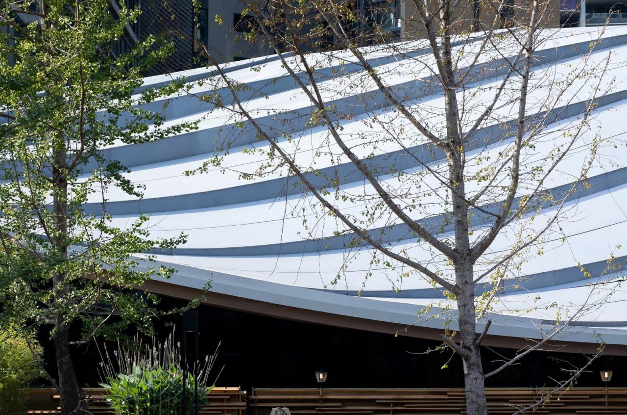 BIM建筑|交子大道木屋顶餐厅 / 致野建筑