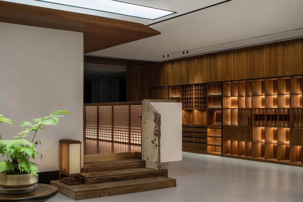 BIM建筑|一种材料与当代建构的情绪平衡：本木展厅 / 蜂鸟设计