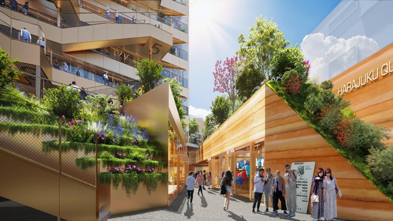 BIM建筑|两面建筑：东京原宿 Harajuku Quest / OMA