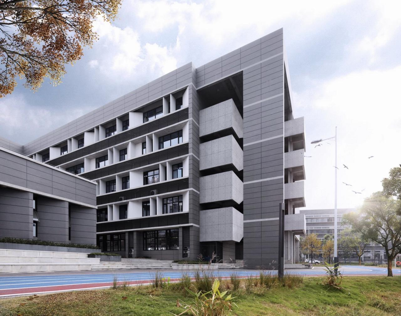 BIM建筑|行山乐水书自华：长江艺术工程职业学院3#教学实训楼 / 湖北建艺风工程设计有限公司