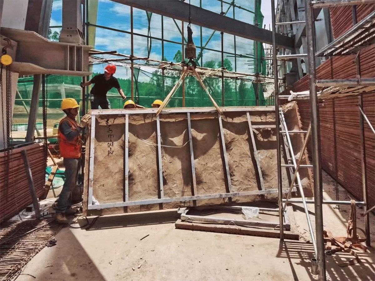 BIM建筑|红色石阵，云南东风韵艺术中心 / 孟凡浩