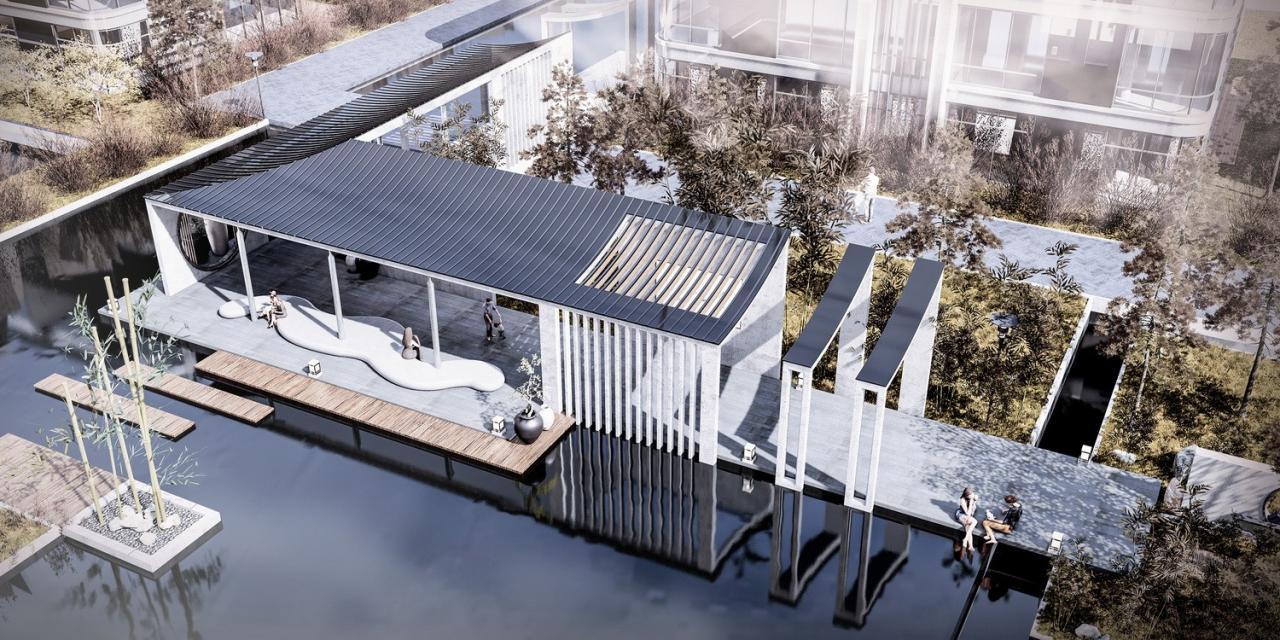 BIM建筑|长三角科大亨芯研究院：在长三角“原点”打造江南水乡式特色产业园 / 三益建筑