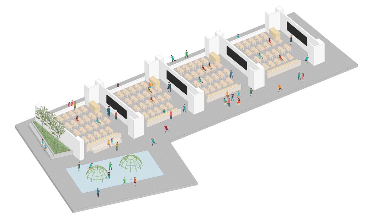 BIM建筑|深圳福田新沙小学 / 一十一建筑