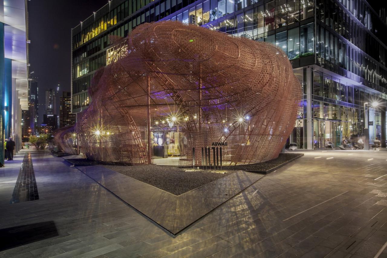 BIM建筑|Abwab 2017：从可回收床垫弹簧到奢华展馆 / Fahed + Architects