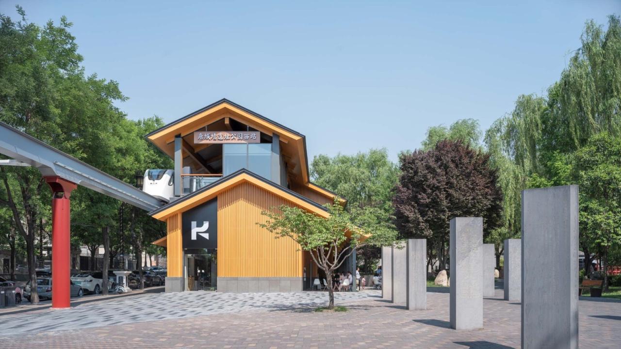 BIM建筑|曲江旅游观光轻轨站点改造提升 / 上海秉仁建筑师事务所