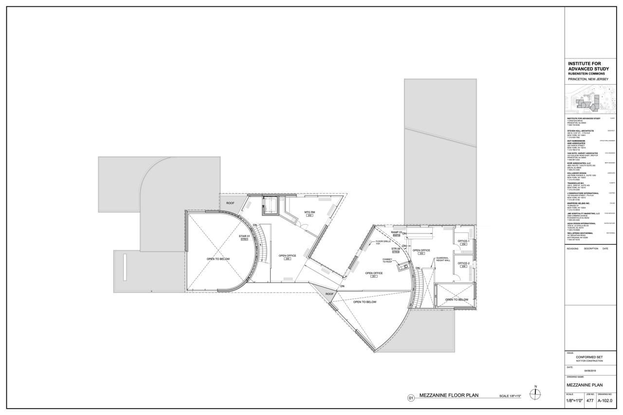 BIM建筑|普林斯顿高等研究院鲁宾斯坦公共活动室 / 斯蒂文·霍尔建筑事务所