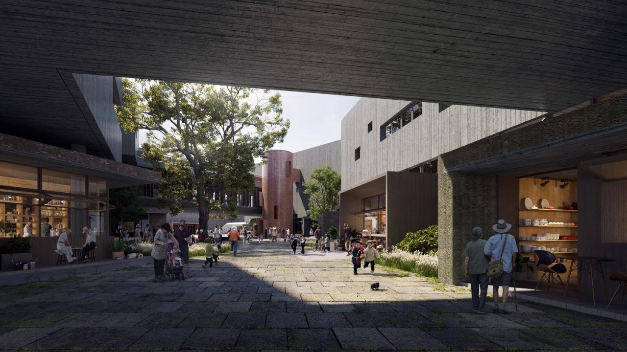 BIM建筑|浙江丽水古堰画乡艺术中心破土动工 / 孟凡浩-line+建筑事务所