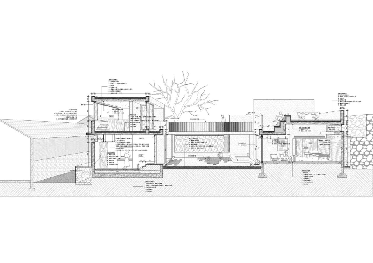 BIM建筑|一山间慢院：长城下的桥 / 叙事空间建筑事务所
