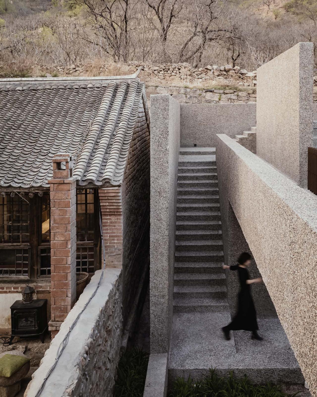 BIM建筑|一山间慢院：长城下的桥 / 叙事空间建筑事务所