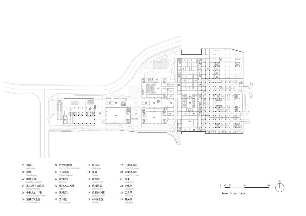 BIM建筑|湖南广播电视台节目生产基地 / HPP 建筑事务所