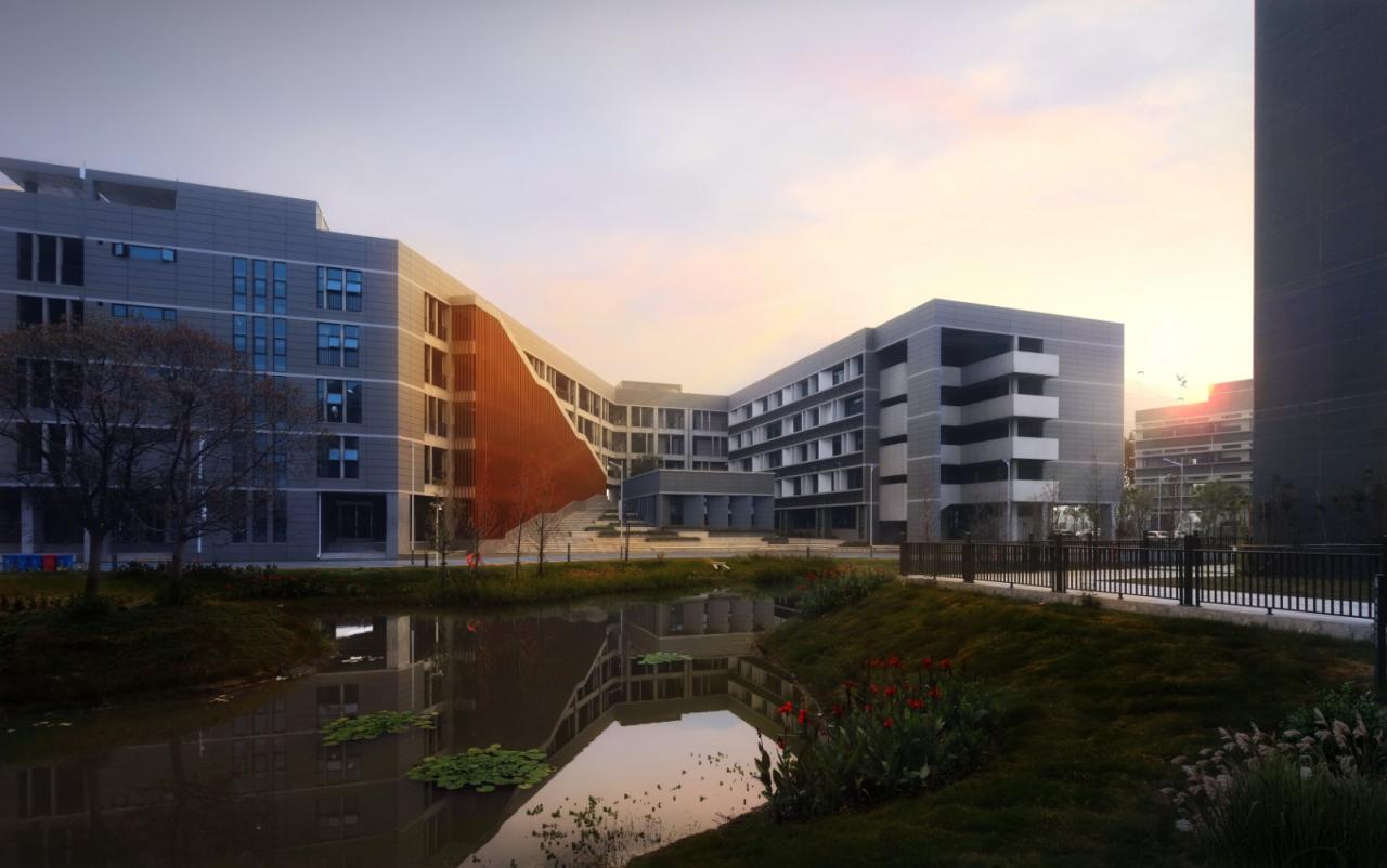 BIM建筑|行山乐水书自华：长江艺术工程职业学院3#教学实训楼 / 湖北建艺风工程设计有限公司