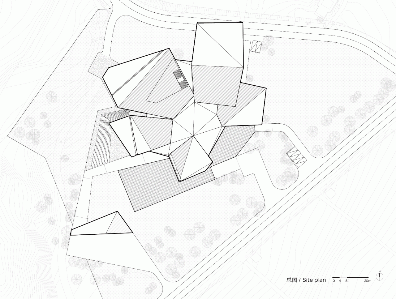 BIM建筑|红色石阵，云南东风韵艺术中心 / 孟凡浩